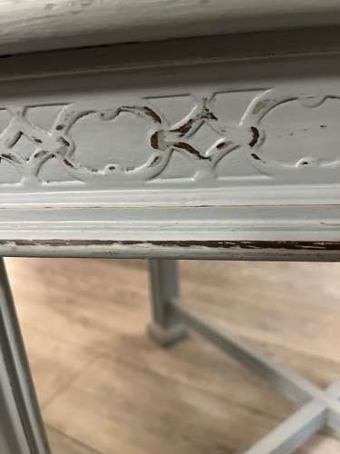 Hand Painted Blue Butterfly Table