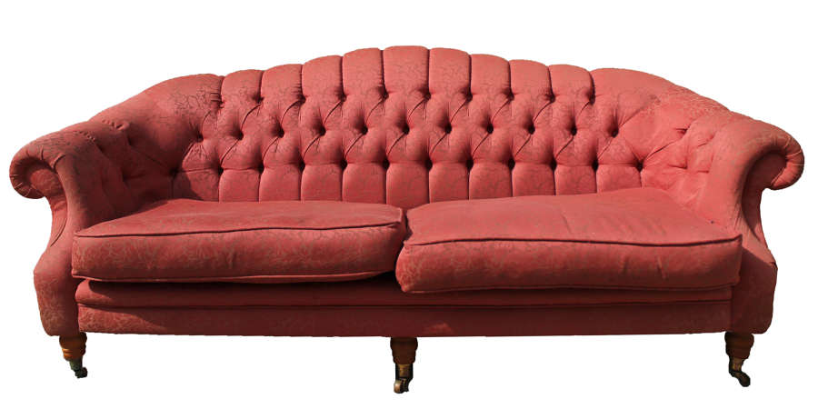 20th Century 2 Seater Button Backed Sofa