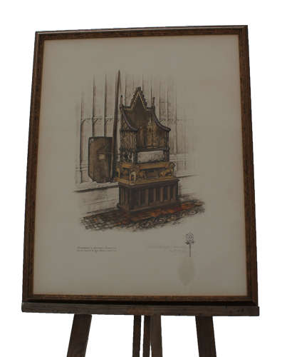 Print of the Coronation Chair